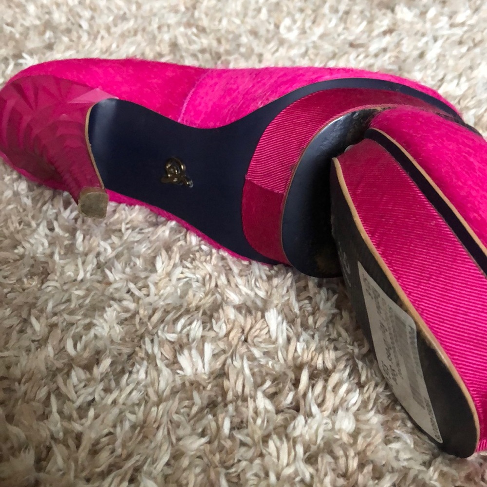 Bright Pink Platform Heels - Picture 5 of 6